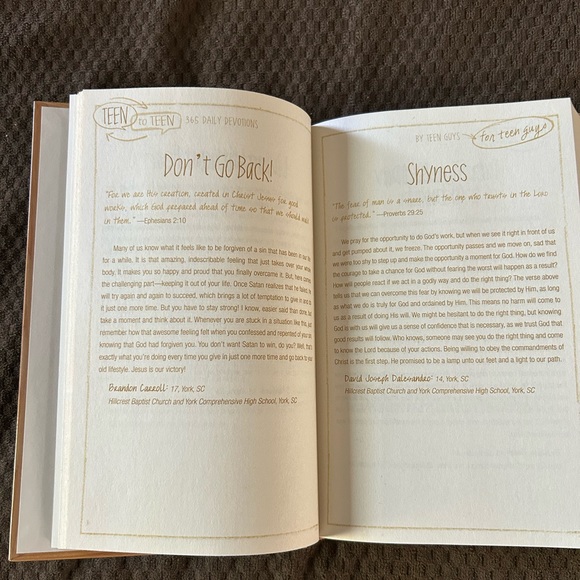 Daily Devotion Book for Teen Boys - Picture 3 of 3